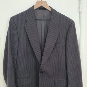 Vintage Aquascutum blazer - charcoal pinstriped